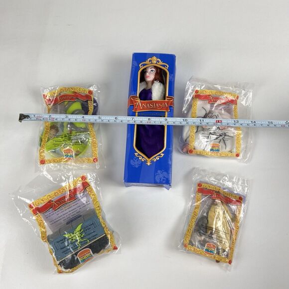 BURGER KIING Anastasia Toy Lot Kid's Club VTG 90s Hair Grow Doll Bartok Figures - Picture 5 of 9